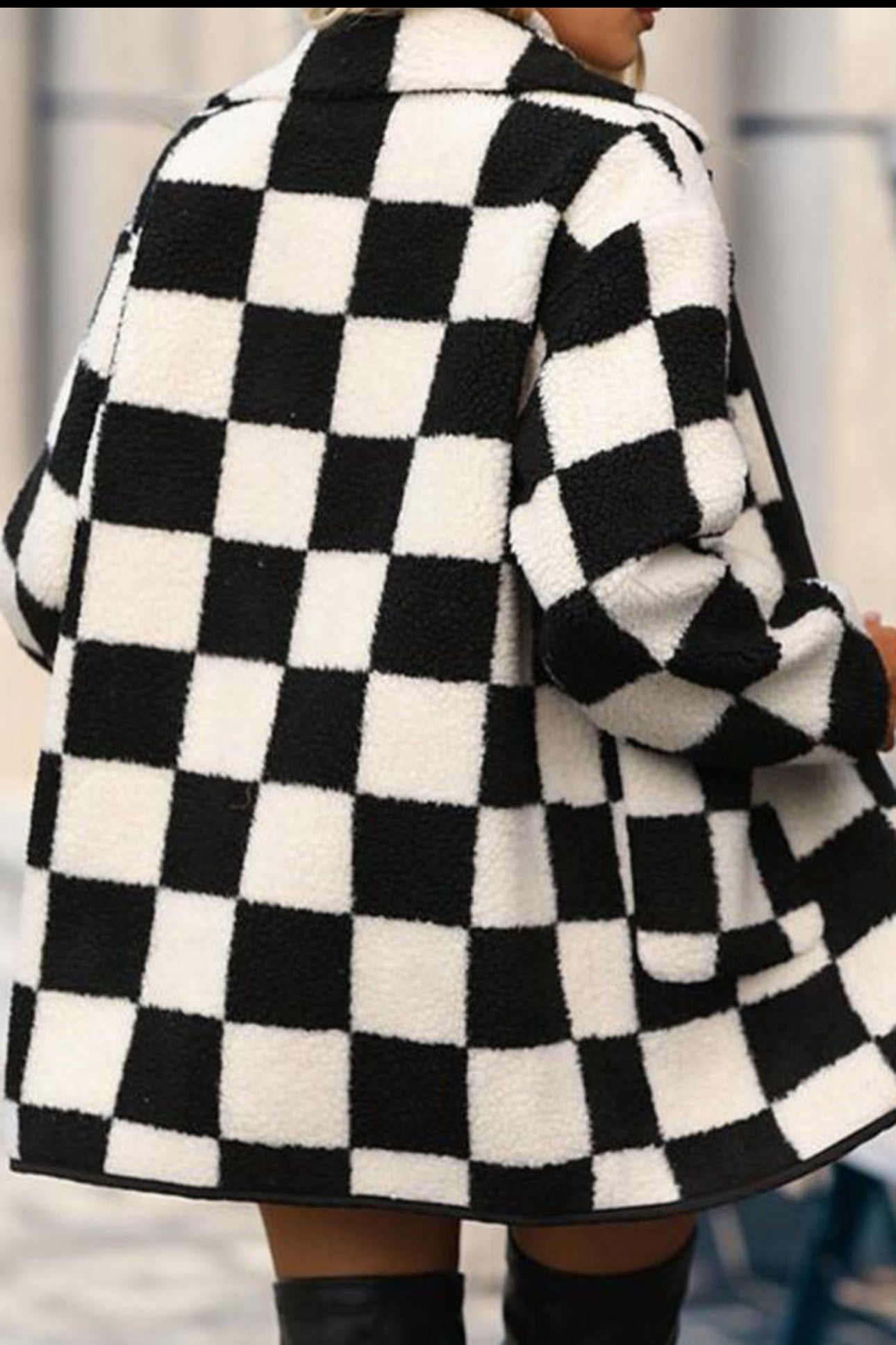 Urban Check Longline Fleece