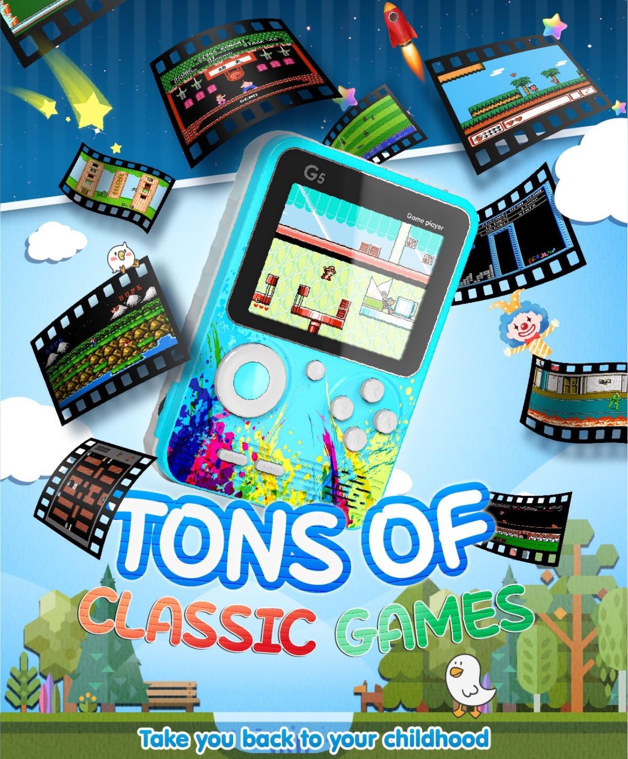 Retro Handheld Game Console